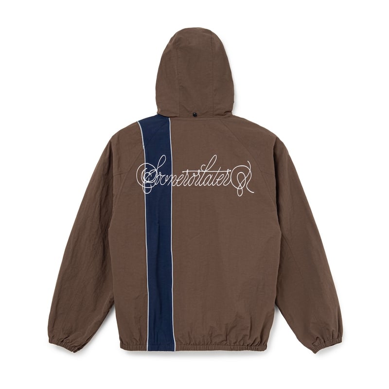 SOL soonerorlater / NYLON TRACK JACKET / BROWN