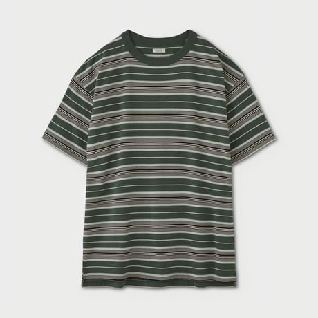 PHIGVEL MAKERS & Co. / BORDER SS TOP / GREEN x NAVY