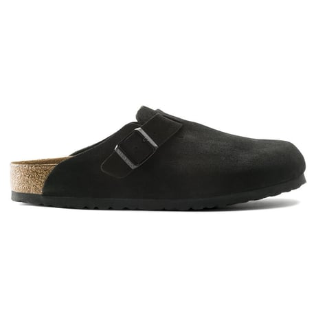BIRKENSTOCK / BOSTON SUEDE LEATHER REGULAR / BLACK