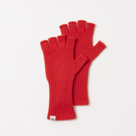 tone / WOOL FINGERLESS GLOVES / VIVID ORANGE