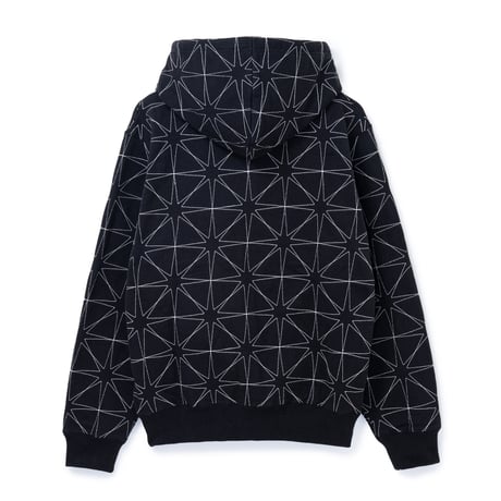 BoTT / SPARKLE STITCH ZIP HOODIE / BLACK