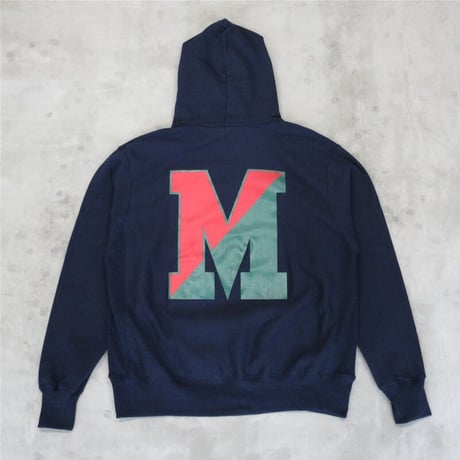 M.V.P. / COLLEGE M LOGO HOOD SWEAT / NAVY