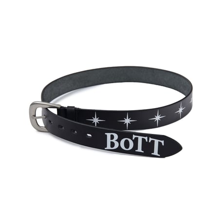 BoTT / SPARKLE LEATHER BELT / BLACK