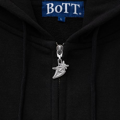 BoTT / B LOGO ZIP HOODIE / BLACK