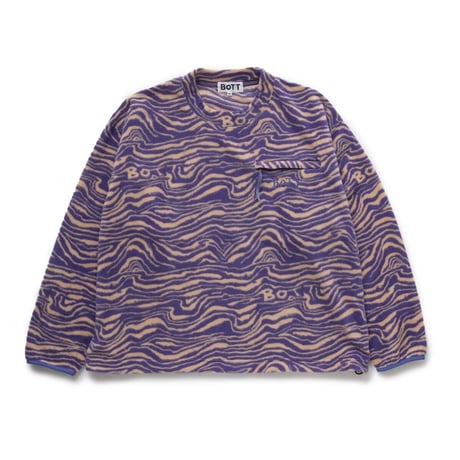 BoTT / FLEECE MOCK NECK PULLOVER / PURPLE