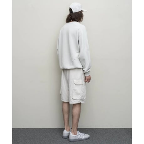 BAL / COTTON  LINEN CARGO SHORT / BONE