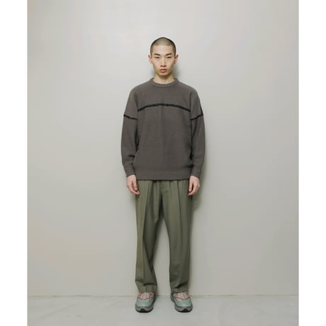 BAL / STITCHED DROP SHOULDER SWEATER / COCOA