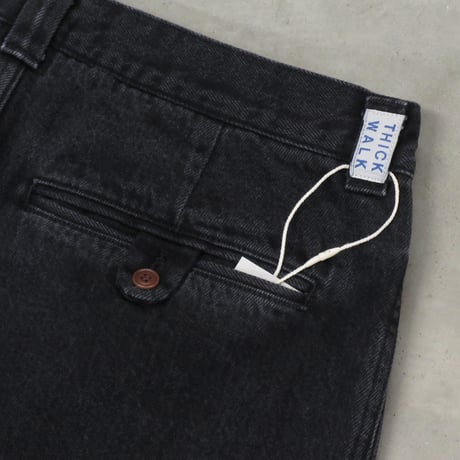 NOROLL / THICK WALK PANTS / BLACK DENIM