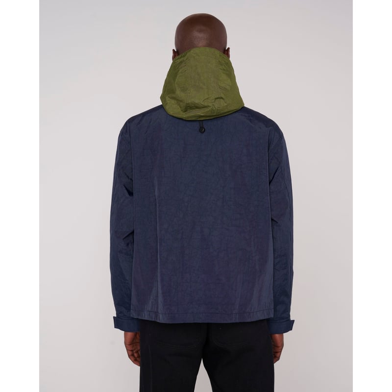 BRAIN DEAD / CROPPED HUNTING JACKET / NAVY | So