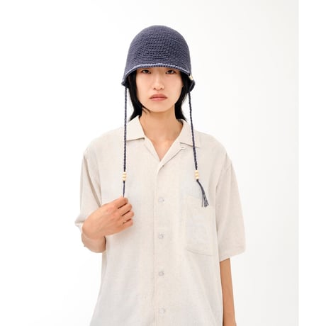 SOL soonerorlater / OPEN COLLAR S/S SHIRT / OATMEAL