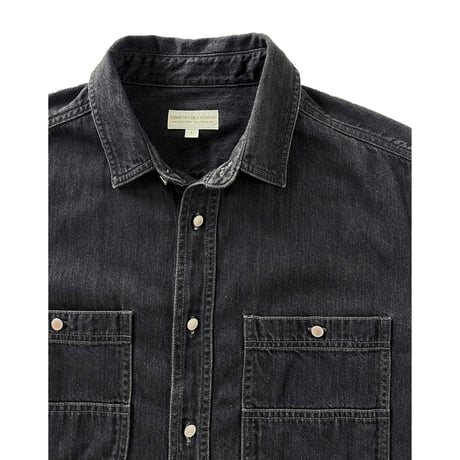 COMFORTABLE REASON / FADE DENIM SHIRTS / BLACK FADE