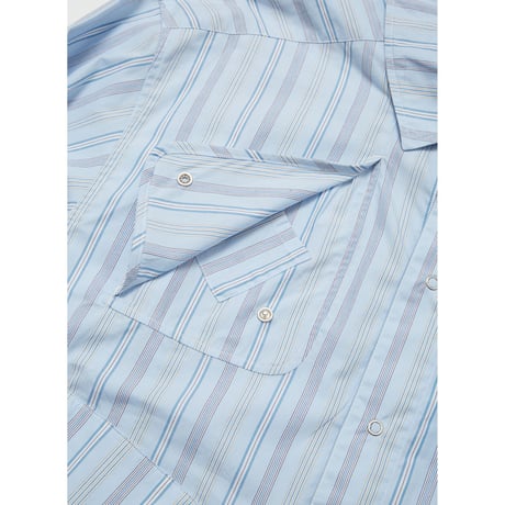 BAL / MULTI POCKET SHIRT / WHITE STRIPE