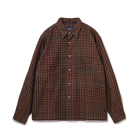 BoTT / PRINTED FLANNEL SHIRT / BROWN