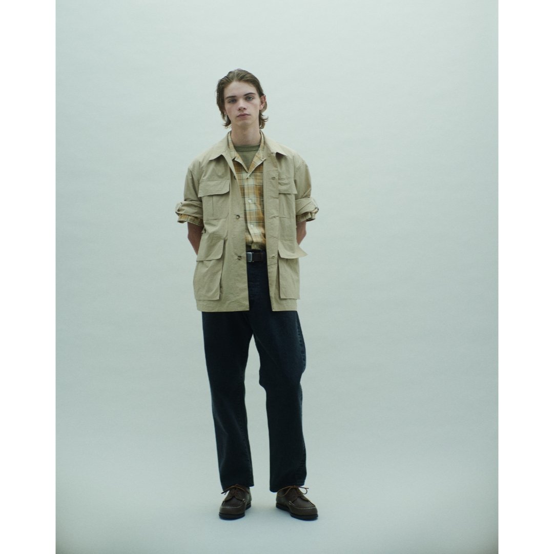 PHIGVEL MAKERS & Co. / CAMBRIC CHECK OPEN COLLA