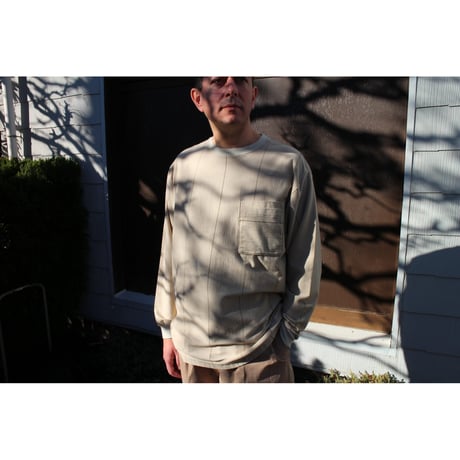 NOROLL / UNEVENNESS L/S TEE / LT.BEIGE