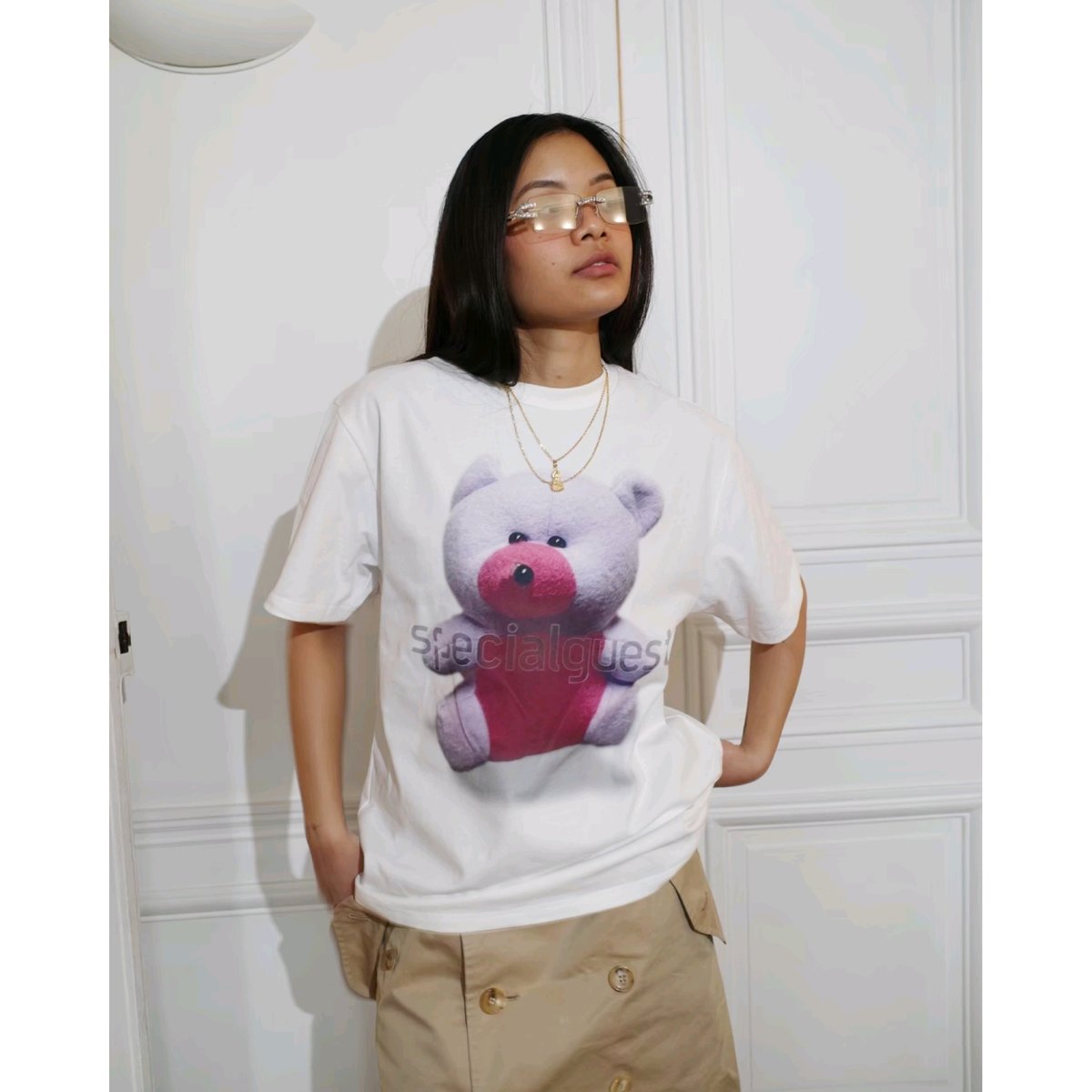 SPECIAL GUEST K.K. / SG BEAR DOLL TEE / NAVY |