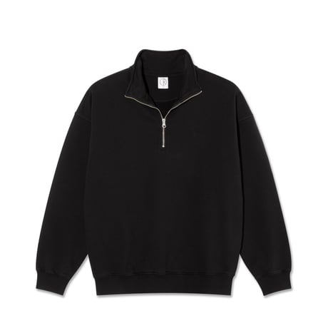 POLAR SKATE CO. / FRANKIE HALF ZIP SWEATER / BLACK