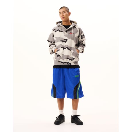 BoTT / HEN-LEY NECK CAMO HOODIE / GREY