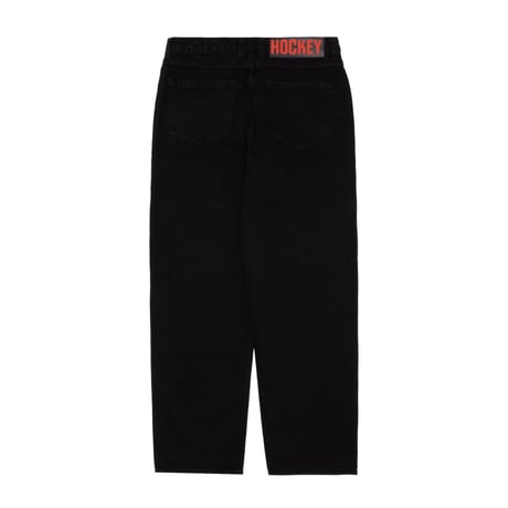 HOCKEY / DOUBLE KNEE JEAN / BLACK