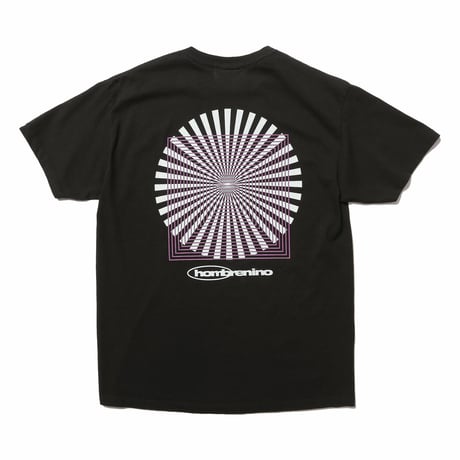 HOMBRE NINO / VINTAGE WASH S/S PRINT TEE / BLACK