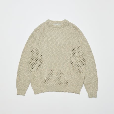 BAL / VENTILATION CREWNECK SWEATER / IVORY