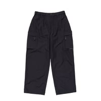 LQQK STUDIO / NYLON CARGO PANTS / BLACK
