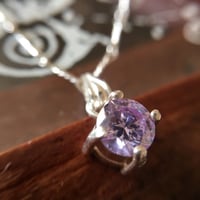 プチ♡ラベンダー♡CZ   SV925ネックレス