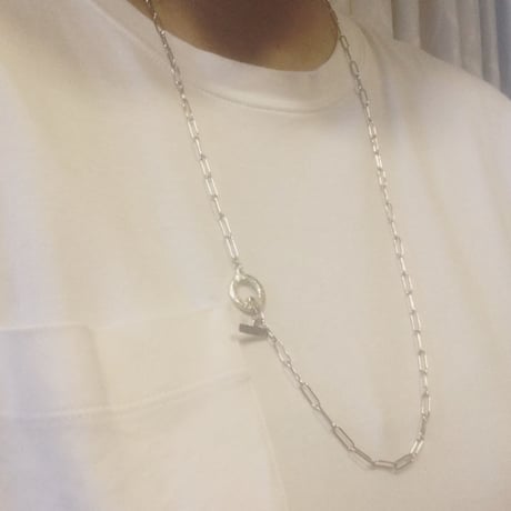 純銀SV999・マンテル ロングチェーン ネックレス 79cm