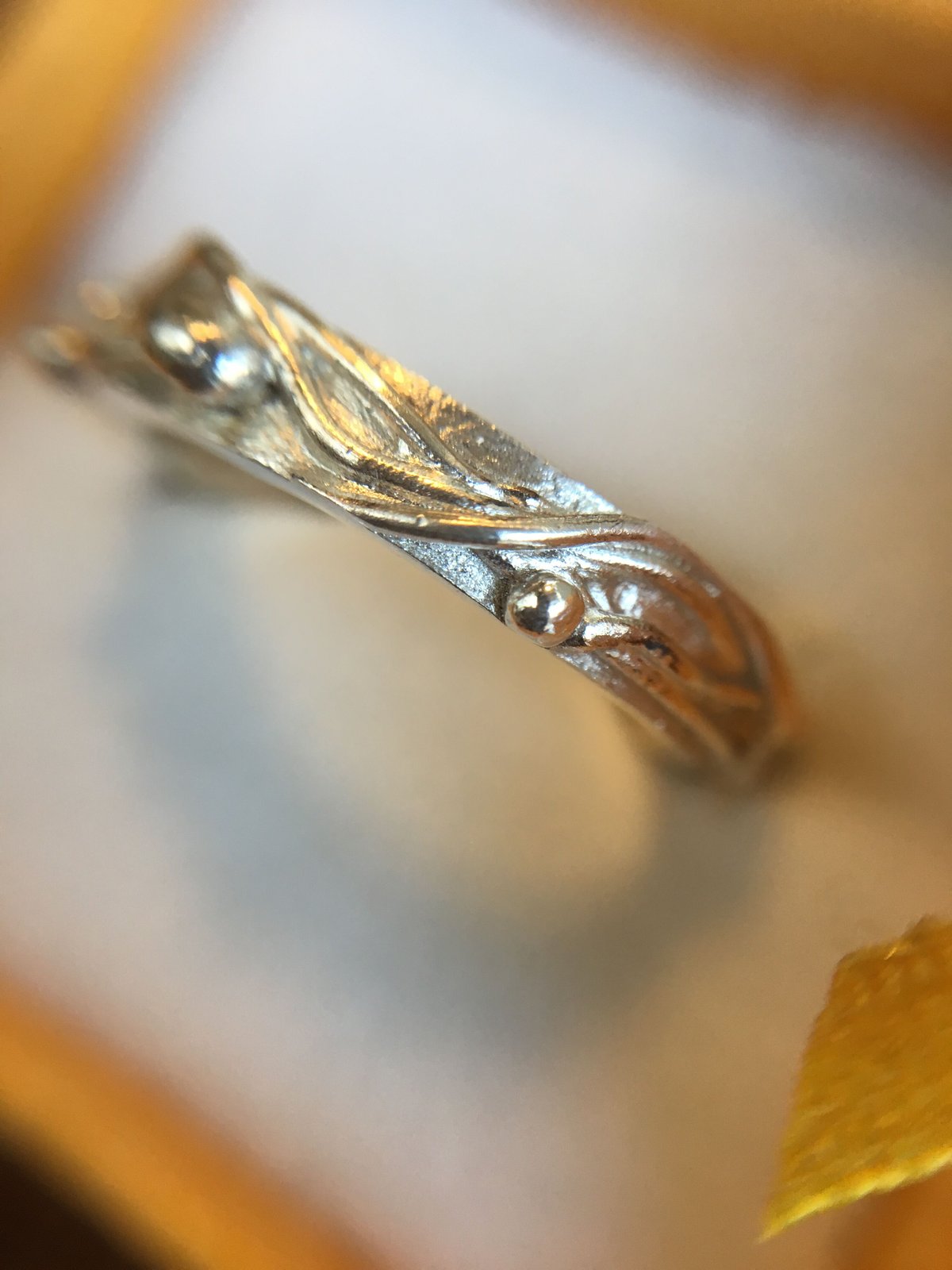 純銀SV 999・波間RING 14号 | Mi-eternel 湘南Handmade jew