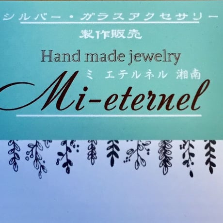 純銀♡クローバー・天然石オニキス・ネックレス45cm