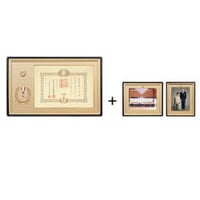 01760・01761】勲記・勲章額/褒章の記・褒章額(金白色) | 銀座明倫館