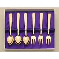 02145】洋銀製菊紋入りスプーン5本セット | 銀座明倫館ネットショップ