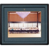 【01007・01008】記念写真額(半切用)(本紫檀材・紺揉)