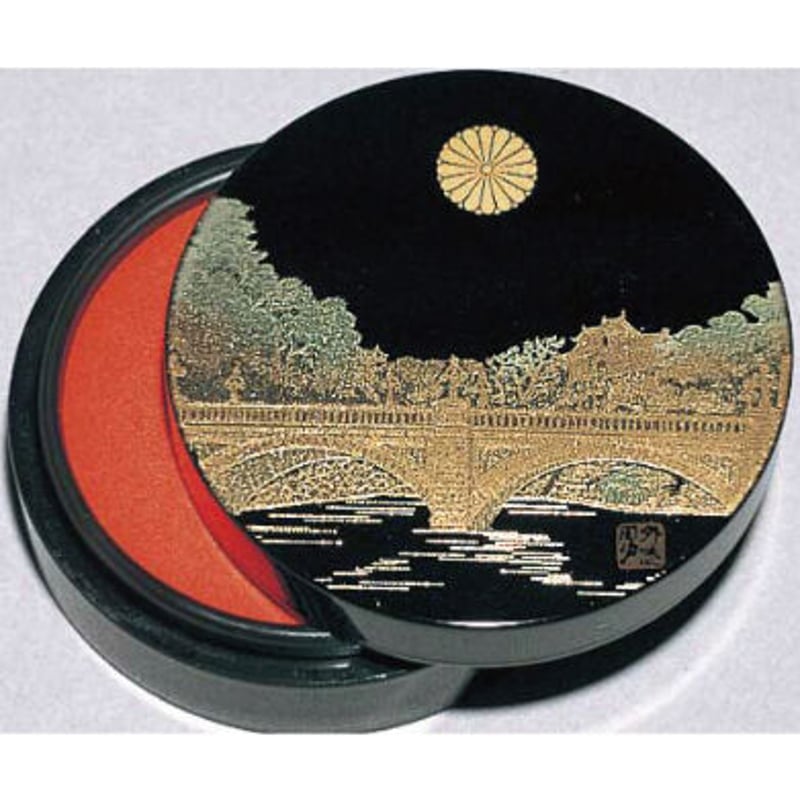 一枚の絵 株式会社 純銀製 肉地(朱肉入り) 1988年　創業20周年記念 共箱 一枚の絵 株式会社 純銀製 肉地(朱肉入り) 1988年 創業20