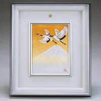 【05059】七宝額　富士に鶴