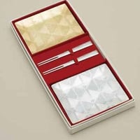 【05090A】銘々皿　金銀松