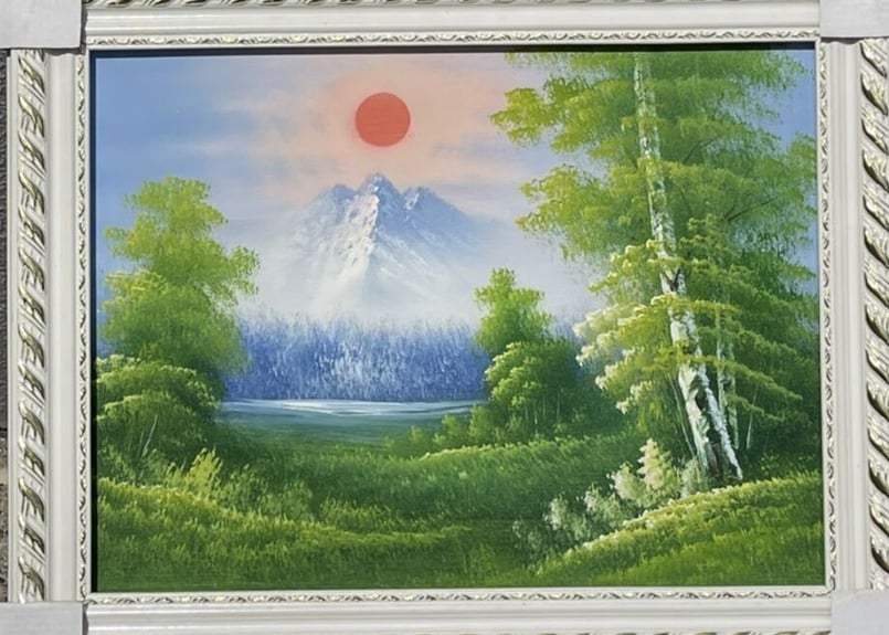 一点物 油絵 額付き 即飾れる おしゃれなで綺麗な風景画 No20 | PKP STORES