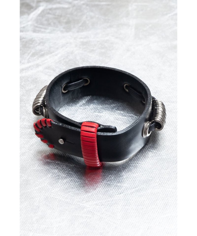 新品］TOGA VIRILIS metal leather bangle | unctum