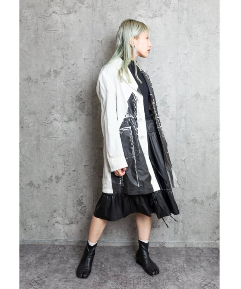 ◆MM6 Maison Margiela◆ エレガント スカート レザーブラック MM6エコレザースカート | unctum