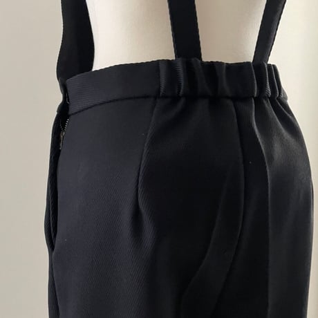 classical salopette pants【black】