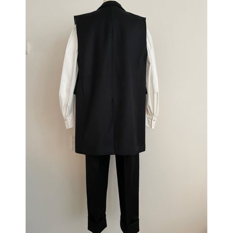 classical salopette pants【black】