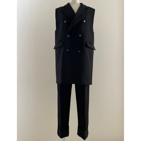 classical salopette pants【black】
