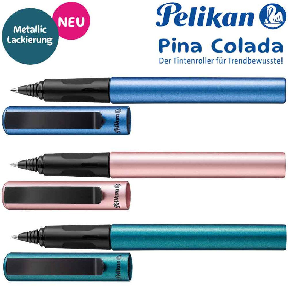 Pelikan ペリカン ローラーボールペン ブラック×ゴールド キャップ式