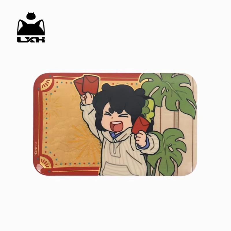 羅小黒戦記 スクエア缶バッジ 小黒(シャオヘイ)、風息(フーシー) 歓迎会お花 羅小黒戦記 スクエア 缶バッジ 無限（ムゲン） 羅小黒（シャオヘイ
