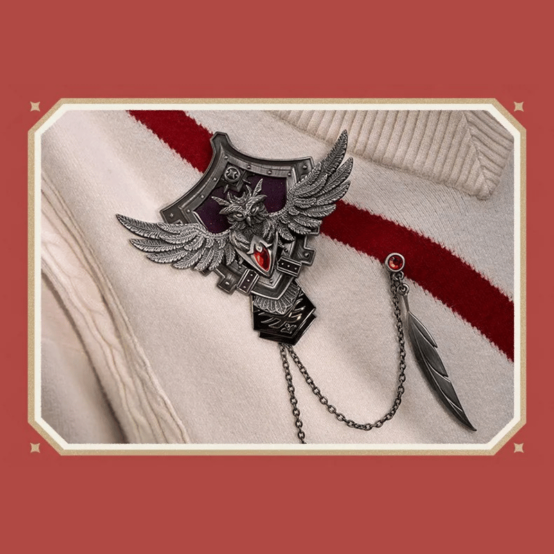 原神 miHoYo 璀夜華宴シリーズ ディルック 可動式メタルバッジ＆模造