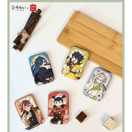 羅小黒戦記2　MINISOコラボ　軒影揺香シリーズ　スクエア缶バッジ　※ブラインド商品（予約販売）