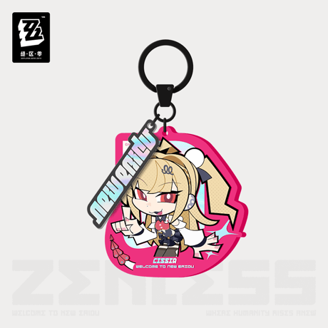 ゼンレスゾーンゼロ　miHoYo　麗都シリーズ　Q版アクリルキーホルダー　シーシィア　都市秩序部（予約販売）2026年7月初中国発売
