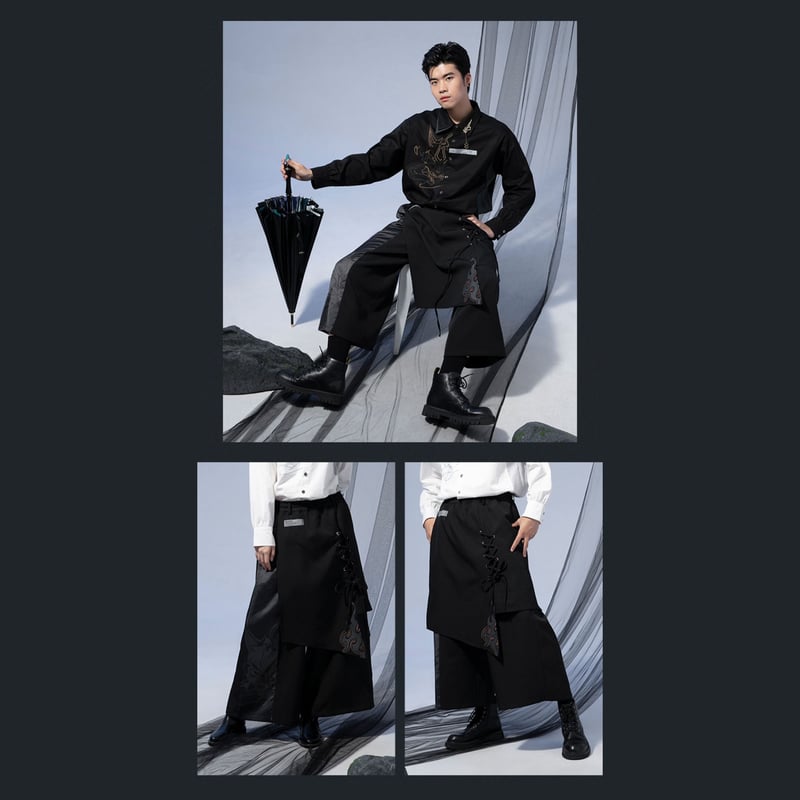 原神 miHoYo 魈イメージシリーズ ワイドパンツ(予約販売 原神 miHoYo 魈イメージシリーズ ワイドパンツ(予約販売