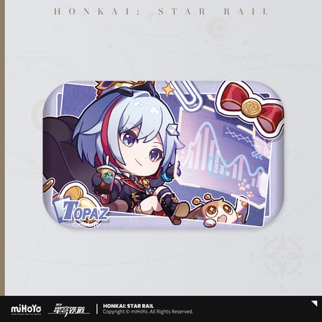 崩壊：スターレイル　miHoYo　パムのフォトアルバムシリーズ　スクエア缶バッジ　Ver.2（予約販売）