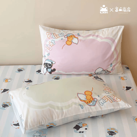 羅小黒戦記　富山商店コラボ　まくらなげシリーズ　ベッド用寝具4点セット（予約販売）